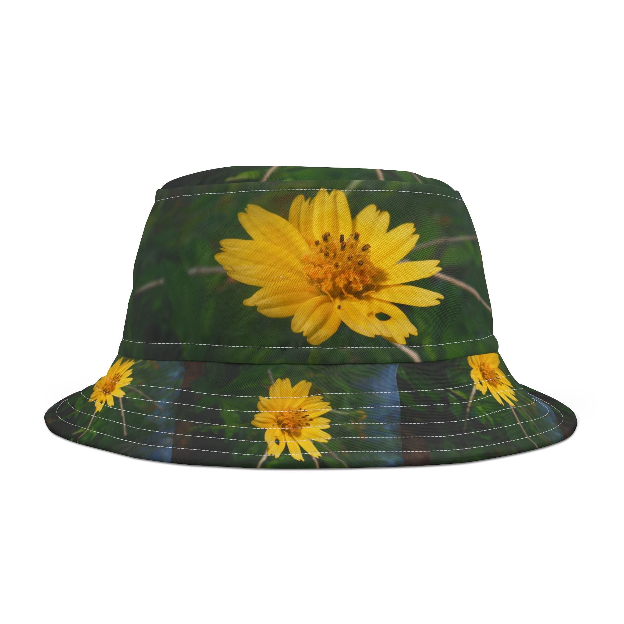 Yellow Floral Bucket Hat